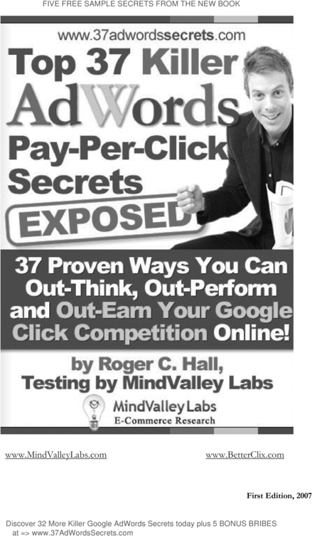 Product picture 37 Killer Adwords PPC Secrets Exposed