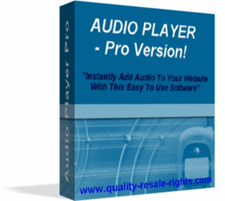 Product picture Audio Player Pro Software