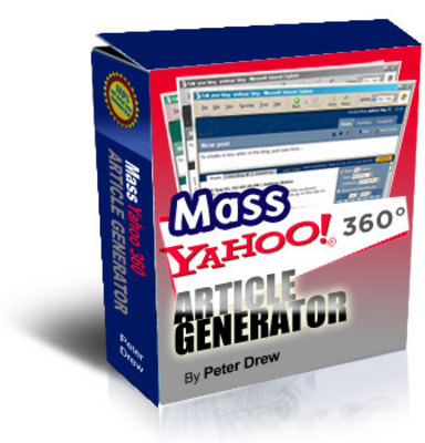 Product picture MASS Yahoo Blog 360 Article Generator
